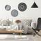 American Art Décor™ 3-Piece Dark Gray Contemporary Round 3-Piece Wall Décor Set